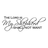Rienda Libre Graphics - Decomural The Lord Is My Shepherd Bible Verse Ws-15121