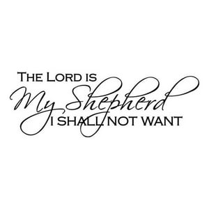 Rienda Libre Graphics - Decomural The Lord Is My Shepherd Bible Verse Ws-15121
