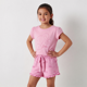 thumbnail image 1 of Pijama Manga Corta Niña Barbie Logo Rosado, 1 of 5