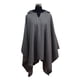 thumbnail image 2 of Poncho Capucha 100% Lana - Largo - Negro, 2 of 4