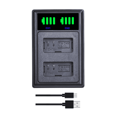 Genérico - Cargador Doble Cb-2Lce Alternativo Canon