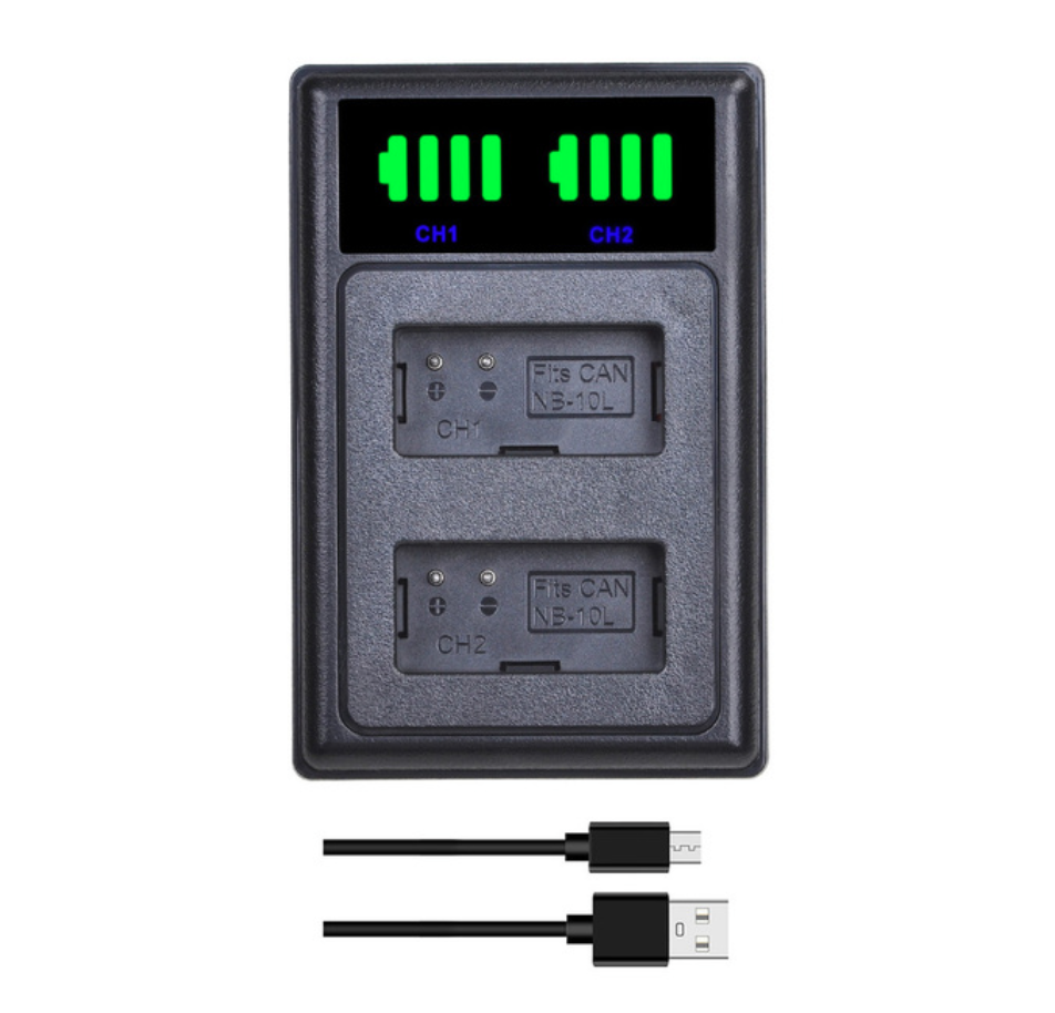 Genérico - Cargador Doble Cb-2Lce Alternativo Canon