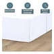 thumbnail image 5 of Faldón Cama King Blanco Liso Elasticados Premium Casa Nerola, 5 of 8