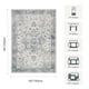 thumbnail image 5 of Alfombra Area Rugxara Vintage Boho azul claro 160 x 230 cm, 5 of 9