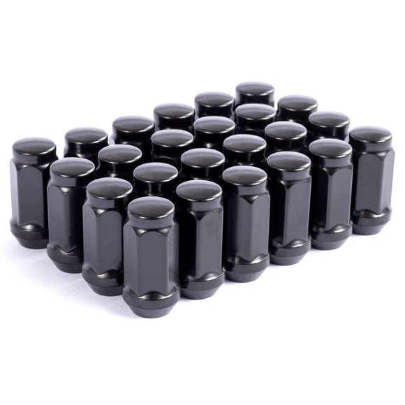 Tuercas DCVAMOUS M14x1.5 Negras 24 piezas Asiento Cónico 46mm