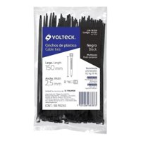 Volteck - Amarras Plásticas Negra 2.5X150Mm 100Un