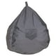 thumbnail image 1 of Pouf Pera Gris Felpa 100x80x80 cm, 1 of 3