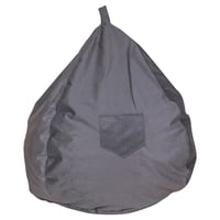 Máxima Design - Pouf Pera Gris Felpa 100X80X80 Cm