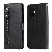 Gangxun - Funda Con Cremallera Para Oneplus Nord Ce 3, Carcasa Cartera De Cuero Pu Con Soporte Y Tarjetero