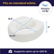 thumbnail image 4 of Asiento de inodoro elevado AquaSense 770-610, portátil, 10 cm, para personas mayores, 4 of 6