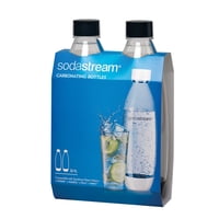 Botellas De Carbonatación Sodastream Slim, 1 Litro, Paquete De 2, Negras