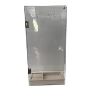 Ioensy - Organizador De Collares Giratorio Transparente Con Ganchos Para Colgar Con Bandeja Vitrina Acrílica