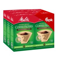 Filtros De Café Melitta Natural Brown No. 2, 100 Unidades X6