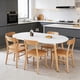 thumbnail image 2 of Extensible table,DINING TABLE,OFFICE TABLE,COFFEE TABLE,wood leg,100/140/180x100x75cm, 2 of 3