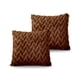 thumbnail image 1 of Set De 2 Fundas De Cojines Diseño Espiga 45cm X 45 Cm Marron, 1 of 4