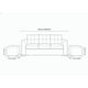 thumbnail image 4 of Sofa venecia 3 cuerpos 2 puff, 4 of 4