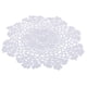thumbnail image 1 of 1 pieza de mantel de ganchillo hecho a mano de algodón blanco placemats doilies 20cm, 1 of 3
