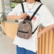thumbnail image 3 of Women Zebra Leopard Cow Print Backpacks Nylon Shoulder Bag Students High School Small Book Bag Female Mini Rucksack mochila, 3 of 3