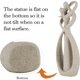 thumbnail image 3 of Escultura de Pareja Besándose Trycooling de Resina Sandstone, 21 cm, 3 of 3