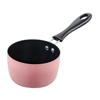Magideal - Cacerola Para Leche, Cacerola De Acero Inoxidable, Calentador Para Desayuno De Bebé, Olla Para Sopa, Cacerola Pequeña Para Cocina De Inducción, Estufa Rosa