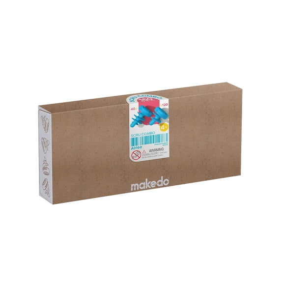 Kit educativo Makedo Scru Combo de 160 piezas