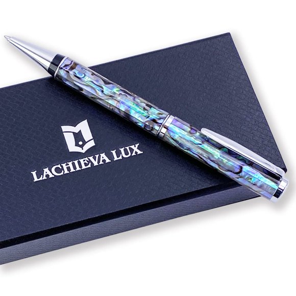 Bolígrafo LACHIEVA LUX con concha de abulón 138 mm 40 g