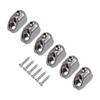 Magideal - 6 Tuercas De Bloqueo Para Cuerdas De Guitarra, Duraderas, Reemplazadas Con Tornillos De Fijación, Fuertes Accesorios De Bricolaje Plata