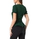 thumbnail image 3 of INSPIRE CHIC Camisa Victoriana de Halloween para Mujer con Escote Corazón, Manga Abullonada, Blusa Gótica con Cordones XS Verde Oscuro, 3 of 6