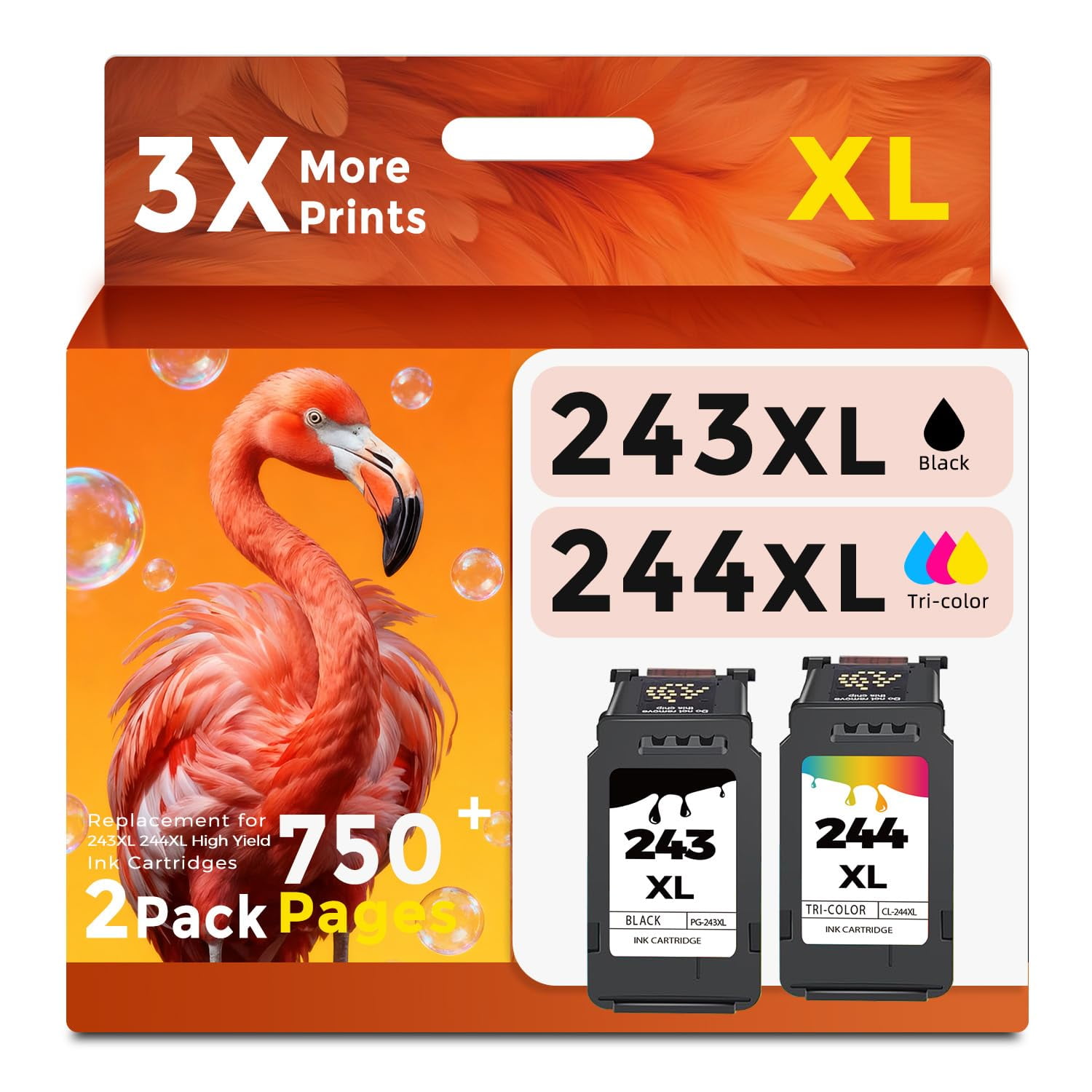 Paquete Combinado De Cartuchos De Tinta Ubinki 243xl 244xl Para Impresora Canon