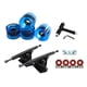 thumbnail image 4 of Alloy Solid Skateboard Truck Llave De Rueda De 7 '' Pieza De Rodillo Negro Claro Azul, 4 of 5