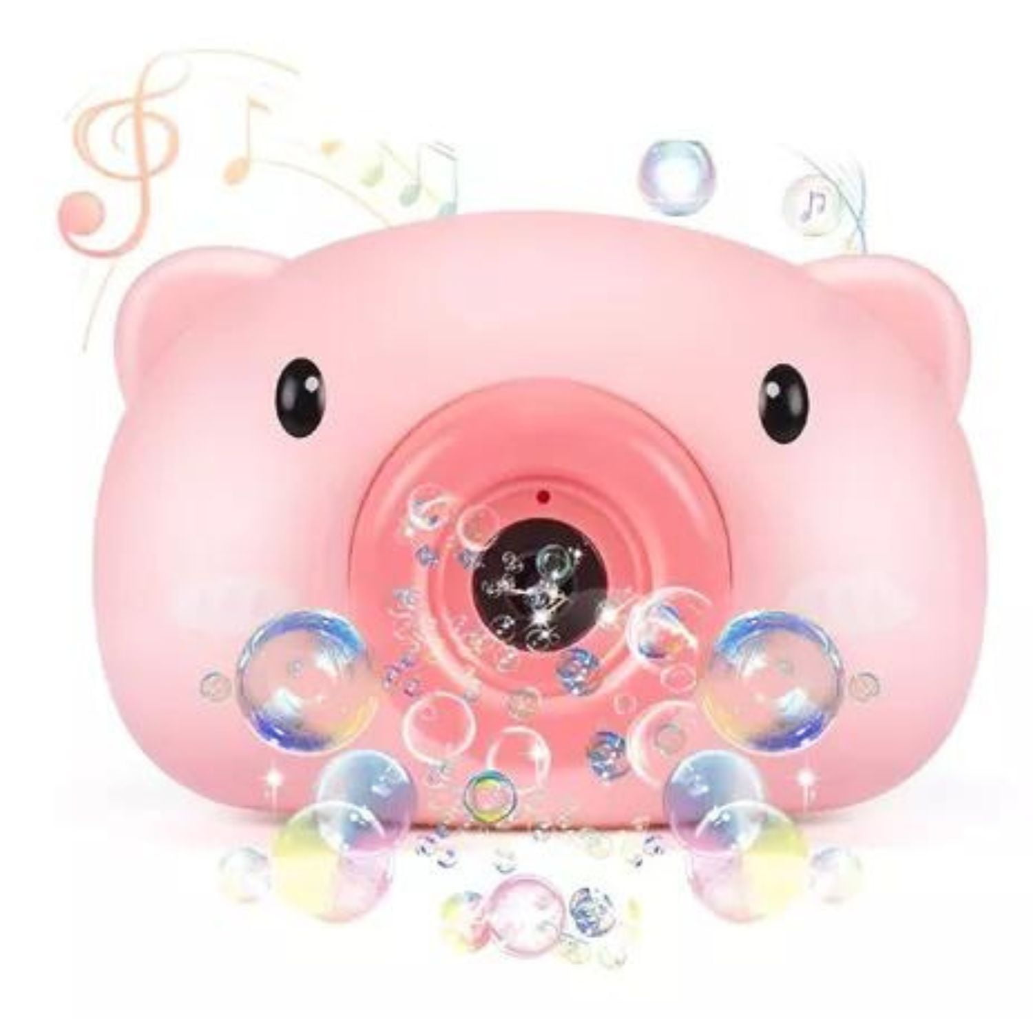 Genérico - Cámara Burbujas Cerdito Rosa Musical Luz Led Mx59