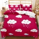 thumbnail image 1 of Green Duvet Cover Set, Carrots Cartoon Like Print, Decorative 3 Piece Bedding Set with 2 Pillow Shams, Queen/King/Full/Twin Size, 1 of 5