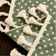thumbnail image 3 of Mantel Rectangular Mantel De Mesa Borla Algodón 120x160cm Verde Con Lineas, 3 of 7