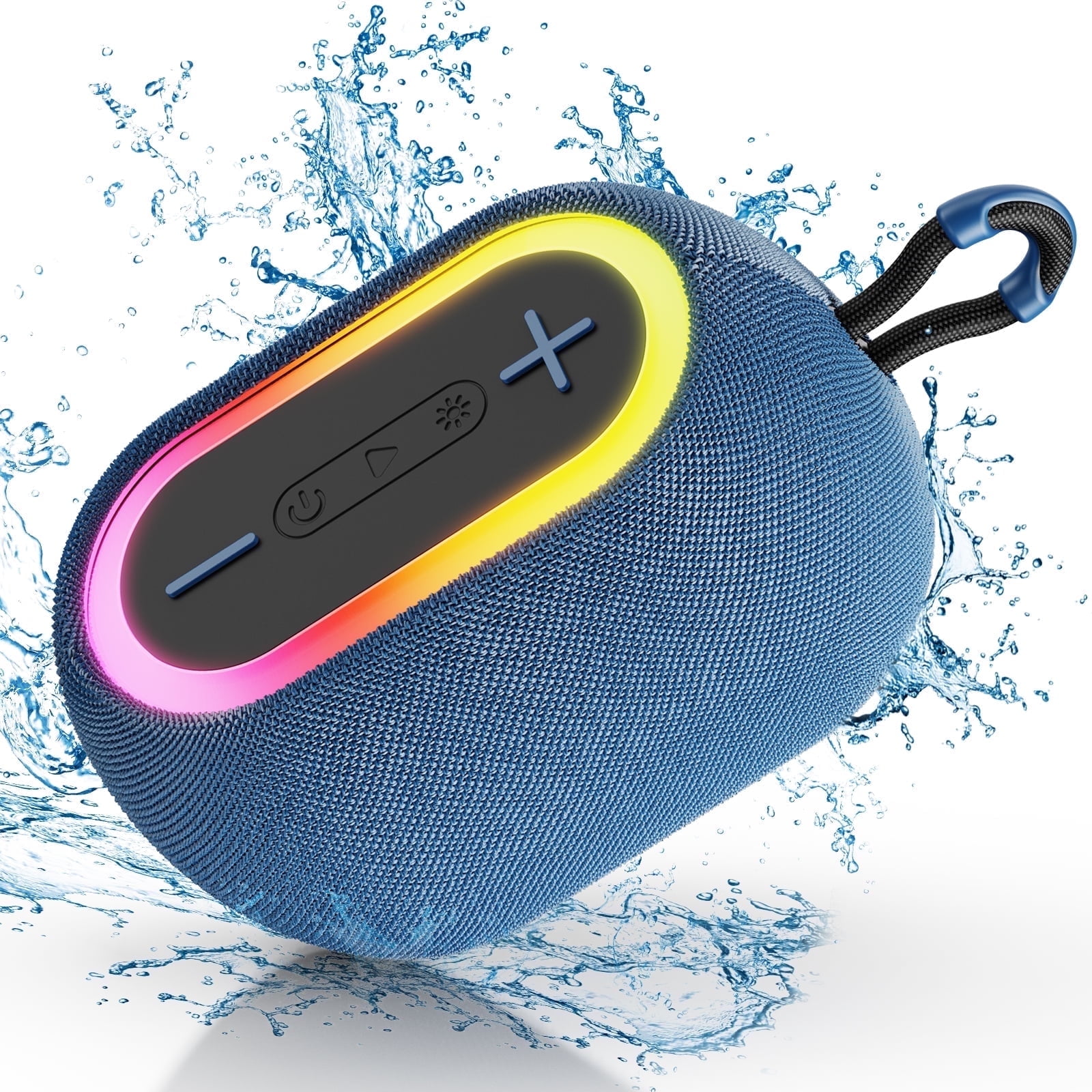 Parlante Bluetooth, Parlante Bluetooth Jyx Estéreo Bluetooth De 15w Con Luces De Dj, Resistente Al Agua Ipx7 Para Exteriores, L1-blue