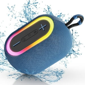 Parlante Bluetooth, Parlante Bluetooth Jyx Estéreo Bluetooth De 15W Con Luces De Dj, Resistente Al Agua Ipx7 Para Exteriores, L1-Blue