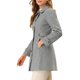 thumbnail image 4 of INSPIRE CHIC Abrigo Largo Clásico de Invierno para Mujer con Botonadura Simple y Bolsillos S Gris, 4 of 6