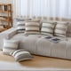 thumbnail image 5 of REGALWOVEN Fundas Decorativas de Almohada a Rayas Paquete de 1 para Sofá Cama Decoración del Hogar Fundas de Cojín Suaves Marrón 12" x 20", 5 of 6