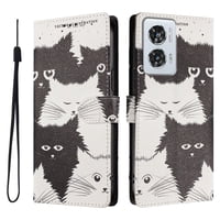 Foxdock Funda Tipo Cartera Para Motorola Edge 50 Fusion Con Soporte Y Correa – Diseño De Patrones Lindos