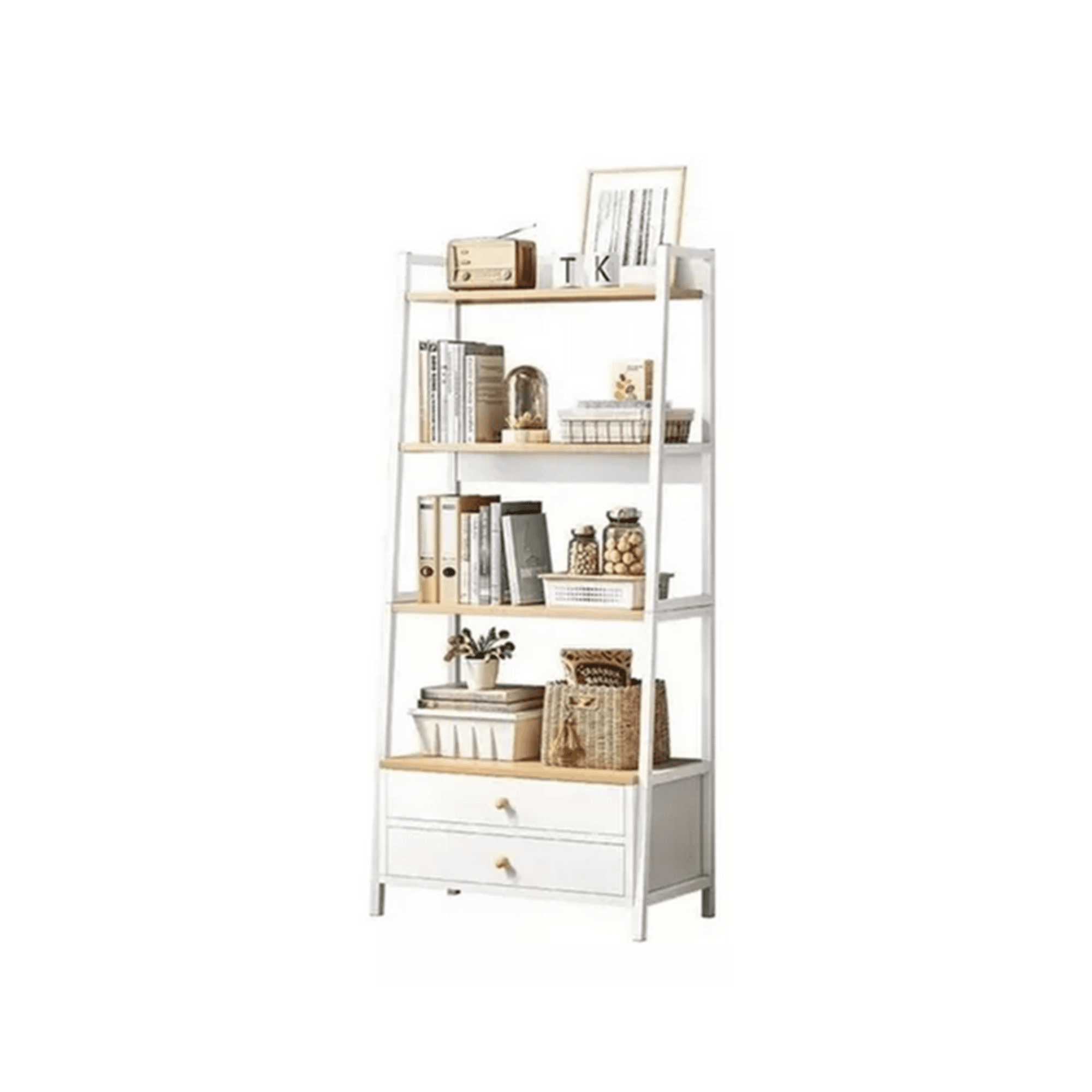 Genérico - Estante Living 4 Niveles Con Cajones Organizador 150x43x30cm