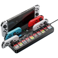 Base Dock Tv Aaronmei Para Switch Con Cargador De Controladores Negro