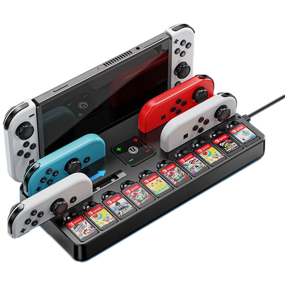 Base Dock TV AARONMEI para Switch con Cargador de Controladores Negro