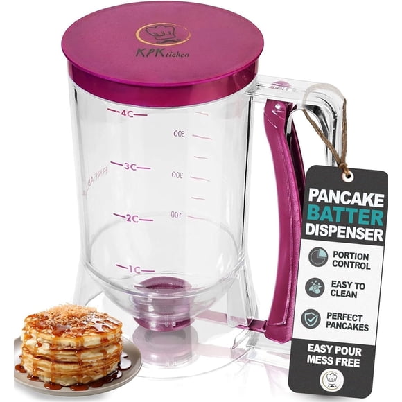 Dispensador De Masa Para Panqueques Kpkitchen Con Capacidad Para 4 Tazas Sin Bpa