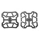 thumbnail image 2 of 1 par de adaptadores de plataforma para pedales automáticos de bicicleta de aleación de aluminio para SPD (negro), 2 of 8