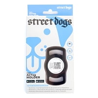 Street Dogs Placa De Identificación Inteligente Qr Mascotas Negro Air Tag Holder