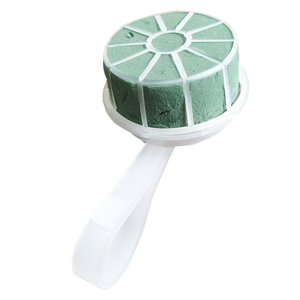 Genérico - 1 Pieza De Flor De Ladrillo Seco De Barro De Espuma Floral Redonda Para Decoración De Cumpleaños Del Hogar L