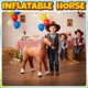 thumbnail image 3 of Caballo inflable marrón de 94 cm KiddieLoot, 3 of 7