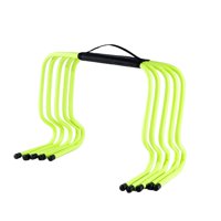 Magideal - Juego De 5 Vallas De Agilidad Para Entrenamiento De Fútbol, Obstáculos Y Ayudas De Coordinación, Hechas De Material Pp Flexible, Portátiles Para Niñ 40 Cm