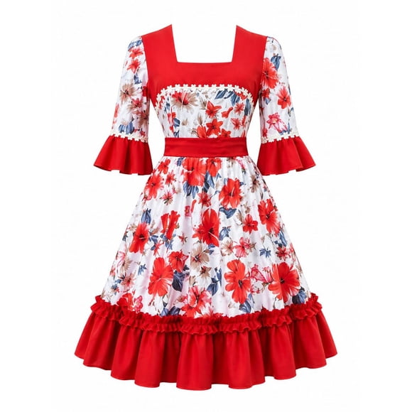 Vestido Huasa China Niña / Mujer Talla 14