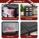 thumbnail image 3 of Organizador de cajones IRIS USA, 6 litros, apilable, paquete de 4, negro, 3 of 8