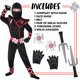 thumbnail image 5 of Disfraz Ninja de Halloween de Spooktacular Creations para niños de 3 a 4 años, 5 of 7